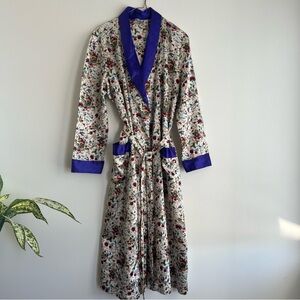 Floral Satin Robe